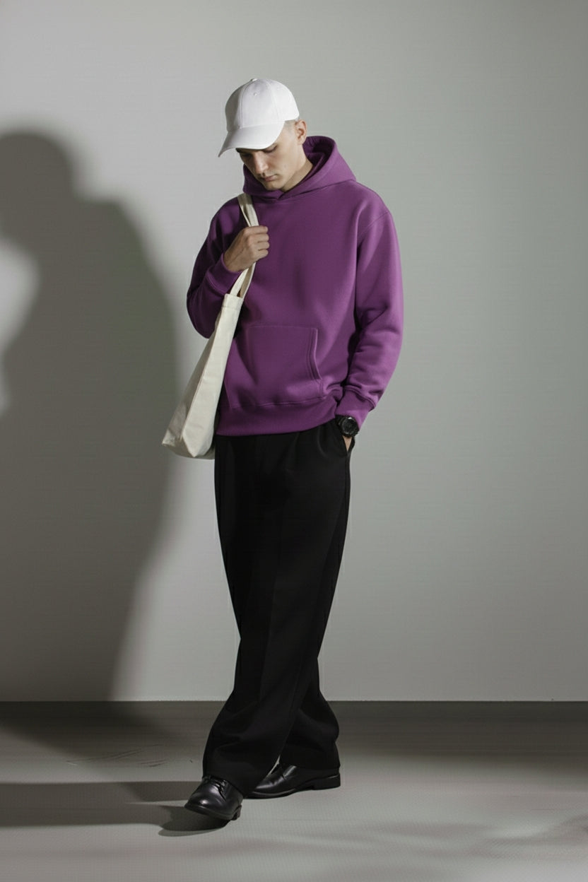 SOLID OVERSIZED HOODIE 450GSM [6 COLOURS]