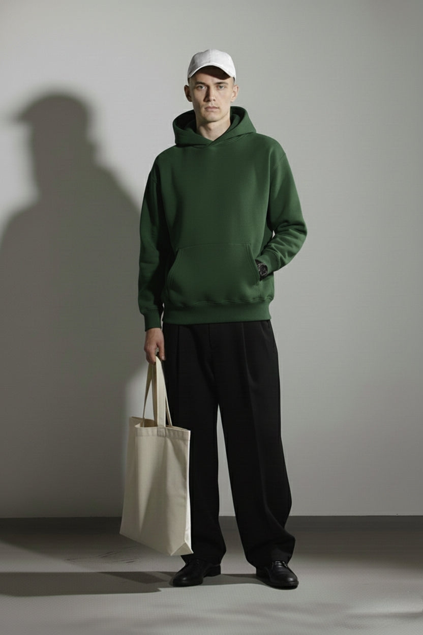 SOLID OVERSIZED HOODIE 450GSM [6 COLOURS]