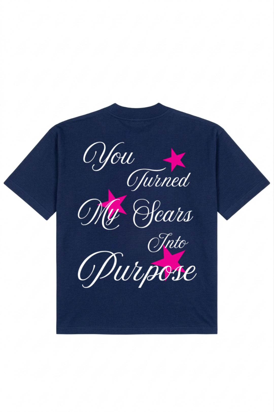 "SCARS INTO PURPOSE" | NAVY BLUE