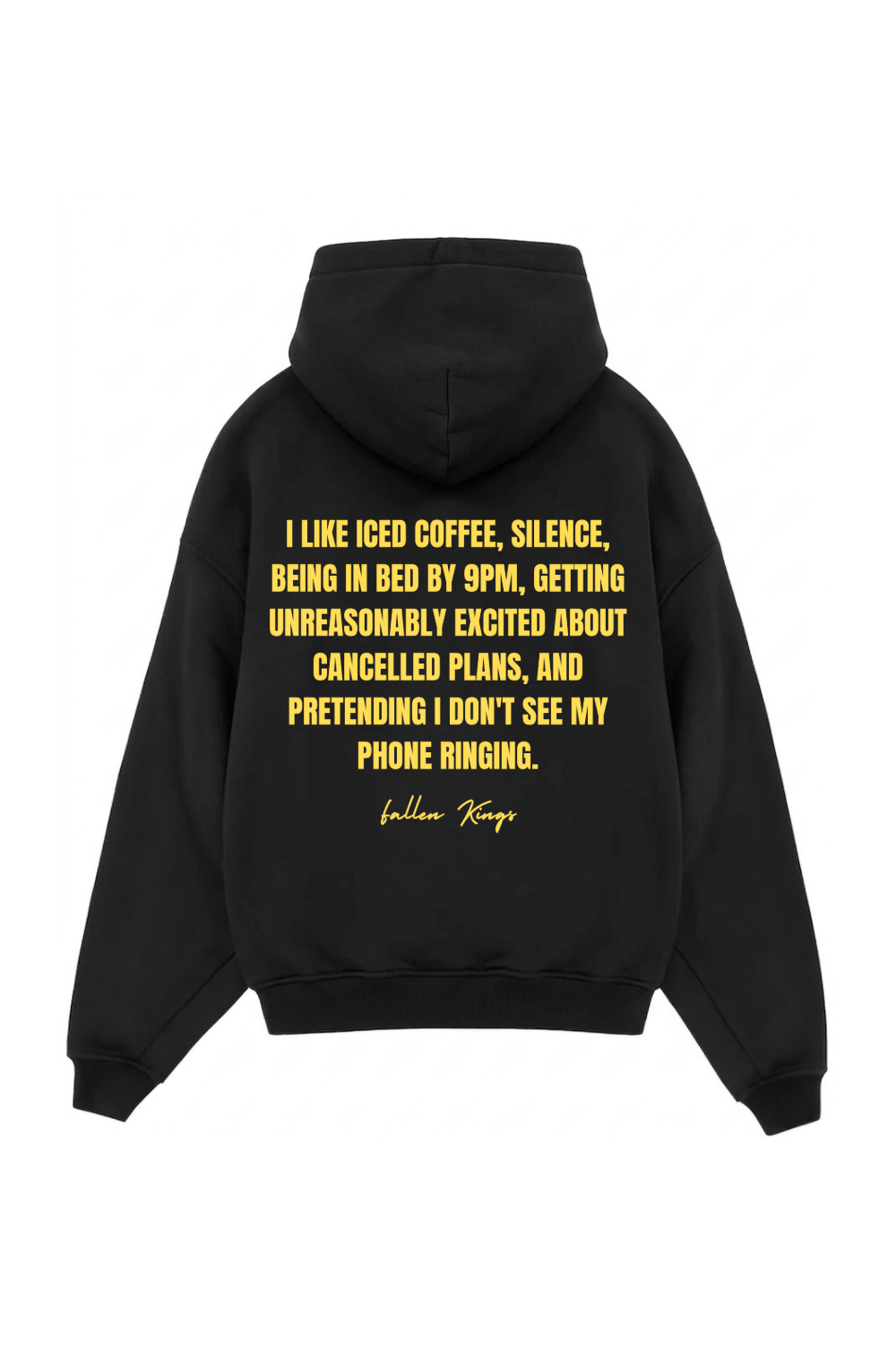 "OFFLINE & UNBOTHERED" | BLACK | HOODIE