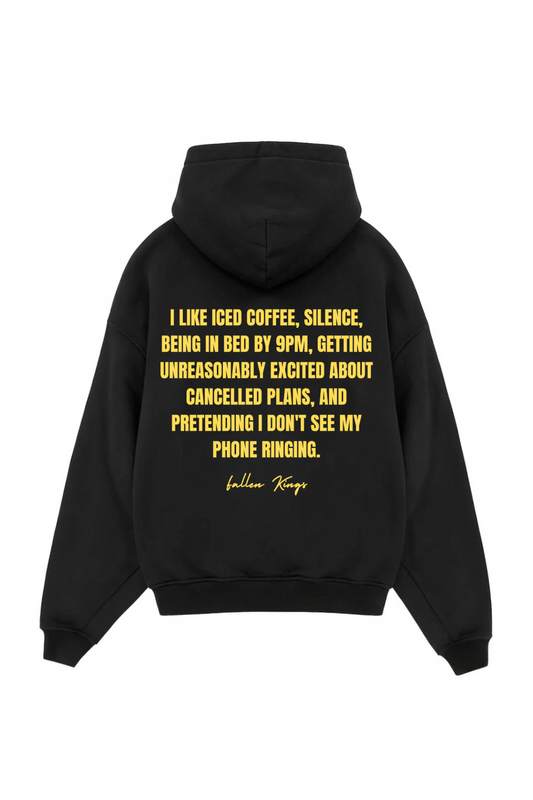 "OFFLINE & UNBOTHERED" | BLACK | HOODIE